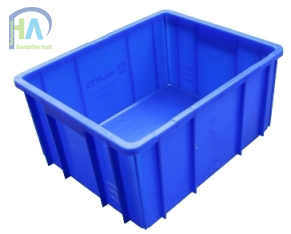Thùng nhựa đặc B10 màu xanh dương
