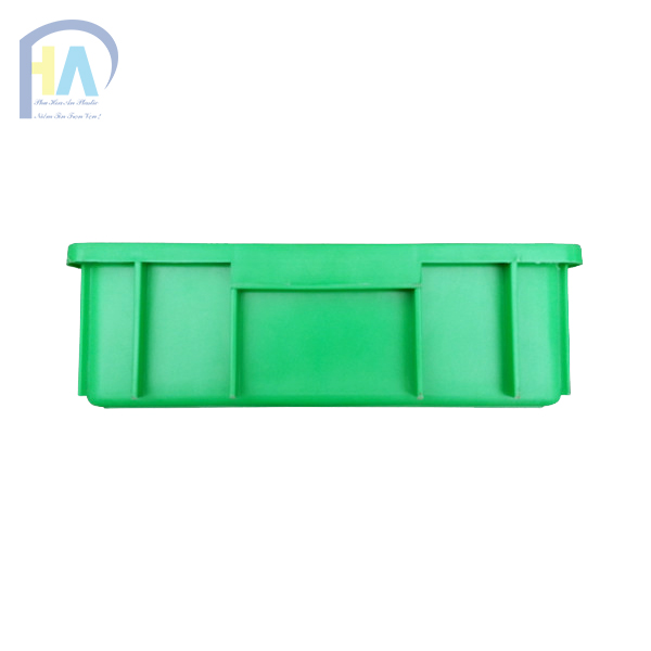 Thùng nhựa đặc B9 màu xanh lá cây tay cầm chắc chắn