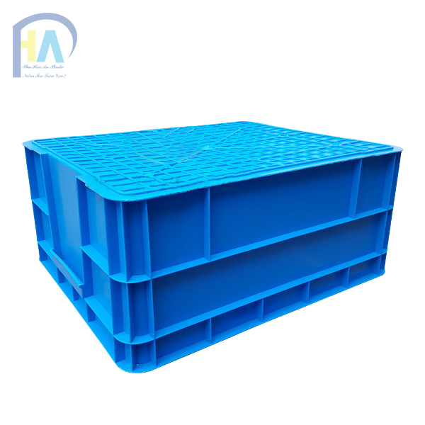 Thùng nhựa đặc B8 mặt đáy bằng phẳng