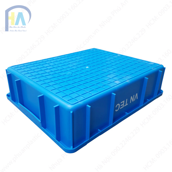 Thùng nhựa đặc B9 màu xanh dương chất lượng