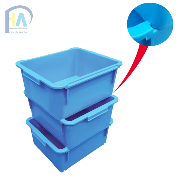Các khớp nối chắc chắn của thùng nhựa đặc A3