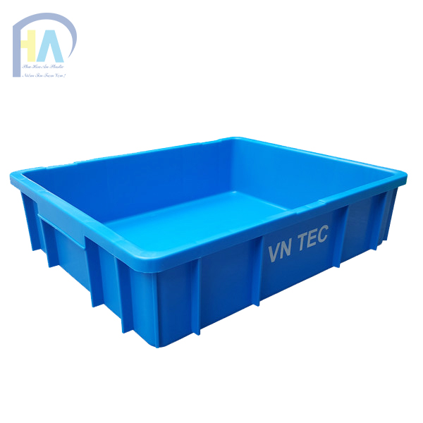 Thùng nhựa đặc B9 màu xanh dương