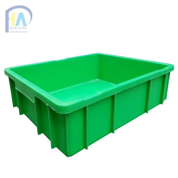 Thùng nhựa đặc B9 màu xanh lá cây