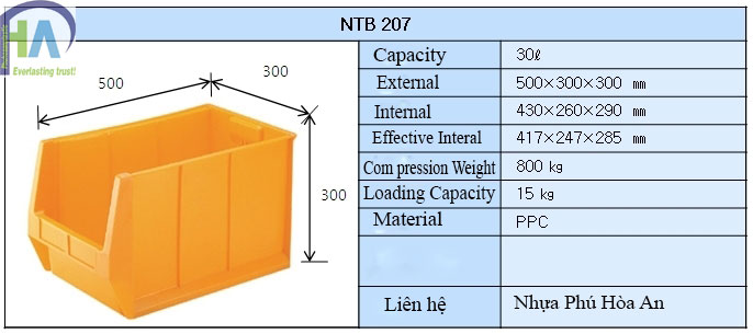 Phân phối khay linh kiện NTB 207 chất lượng cao