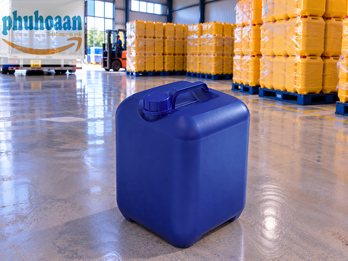 Can 20L màu xanh quai thẳng giá rẻ