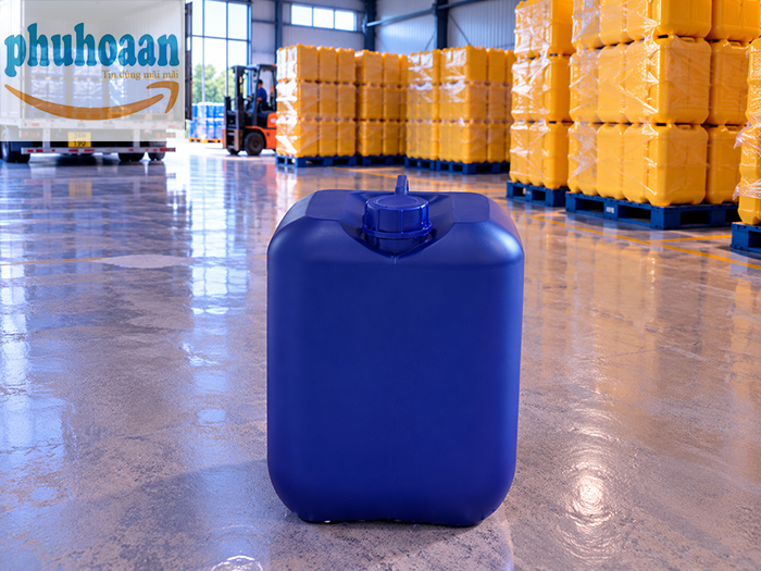 Can 20L màu xanh quai thẳng giá rẻ